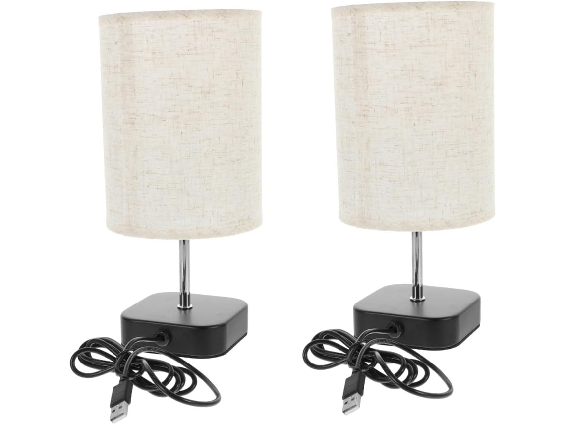 Conjunto de 2 Luminárias de Cabeceira Led Usb Macias para Quarto. SFUSHOS