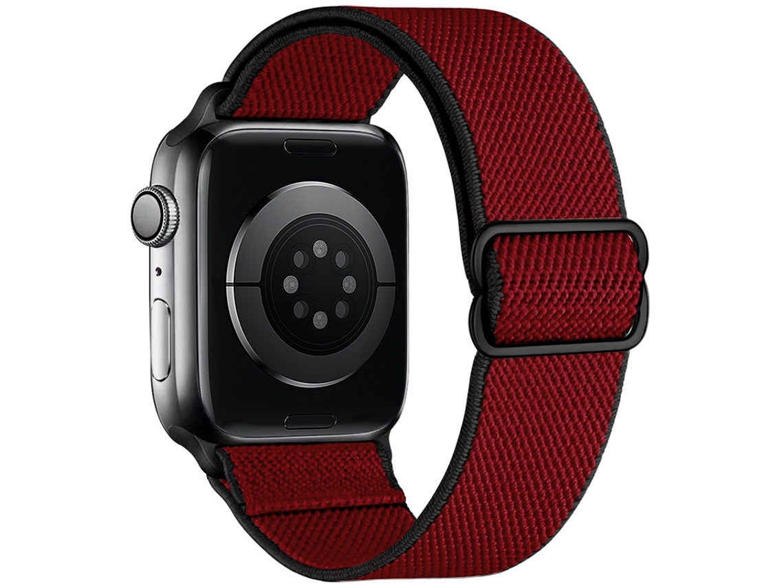 Bracelete Para Apple Watch 42/44/45/46/49mm Vermelho-preto Cuich