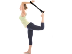 Faixa Elástica De Algodão Preta Supvox Para Yoga, Ginástica E Pilates, Que Fortalece Os Ombros Melhora A