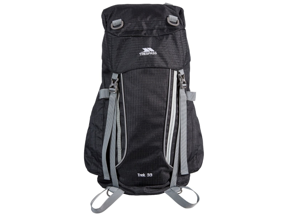 Mochila Trespass Trek 33 Ryggsäck (33 Litros) Tamanho Único Cinza X Cinza X, Para Transporte E Organização Prática Dos Artigos Indicados