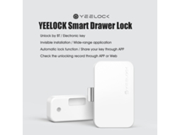 Yeelock Smart Drawer Lock Zngs01ysb Fechadura Sem Chave Bt App Management Fechadura Oculta Antirroubo Para Segurança De Crianças