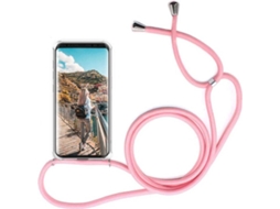 Capa Xiaomi Mi 8 SE HONGWE. Com corda Transparente, Rosa