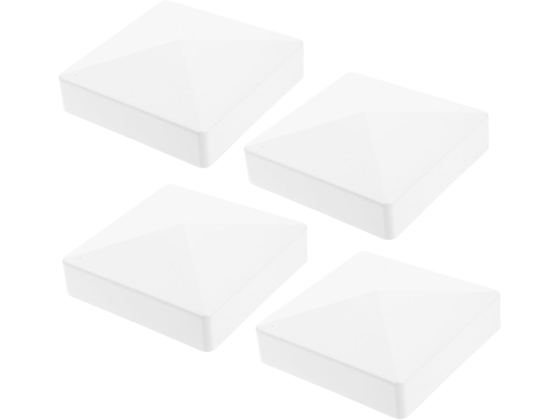 Conjunto De 4 Tampas Para Postes De Cerca 4x4 Em Abs E Pvc