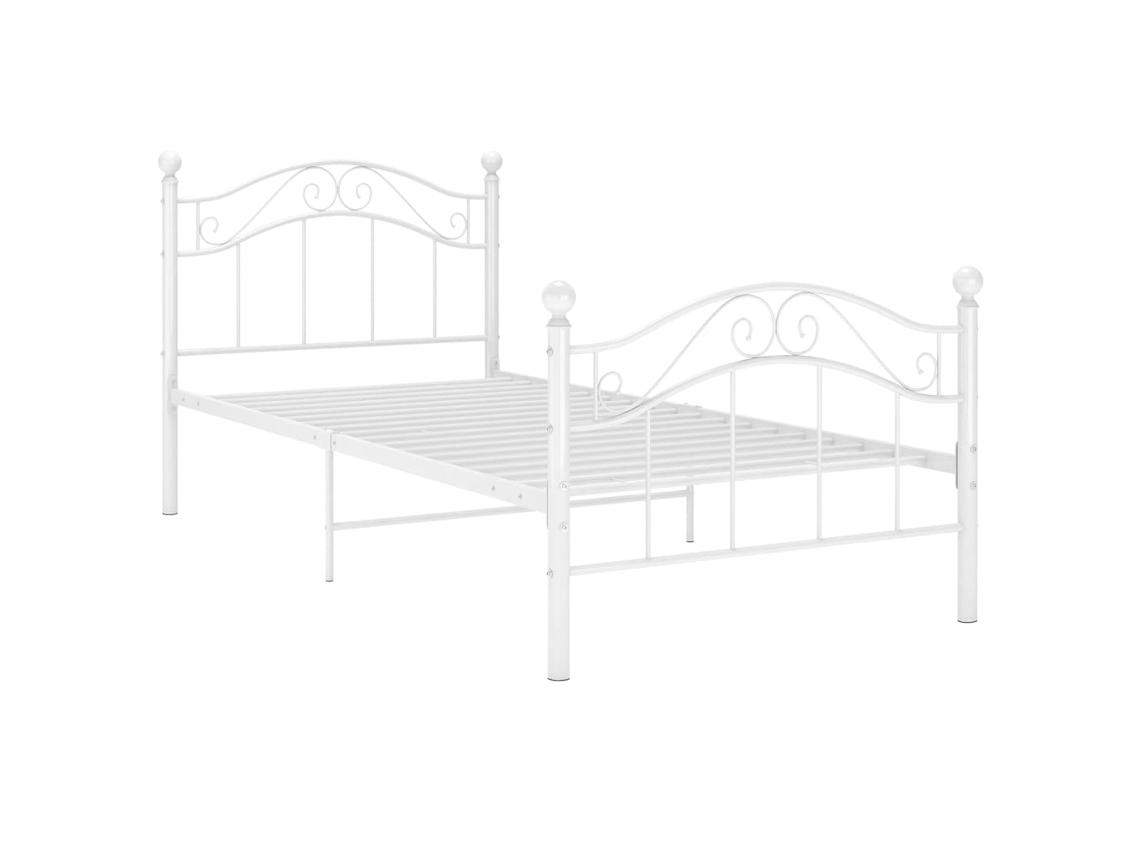 Estrutura de Cama 100x200 Cm Metal Branco MAISON EXCLUSIVE