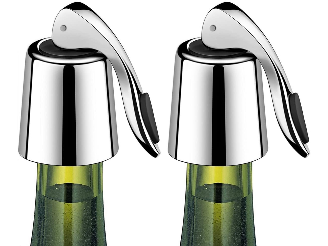 Conjunto De 2 Rolhas Para Vinho, Reutilizáveis