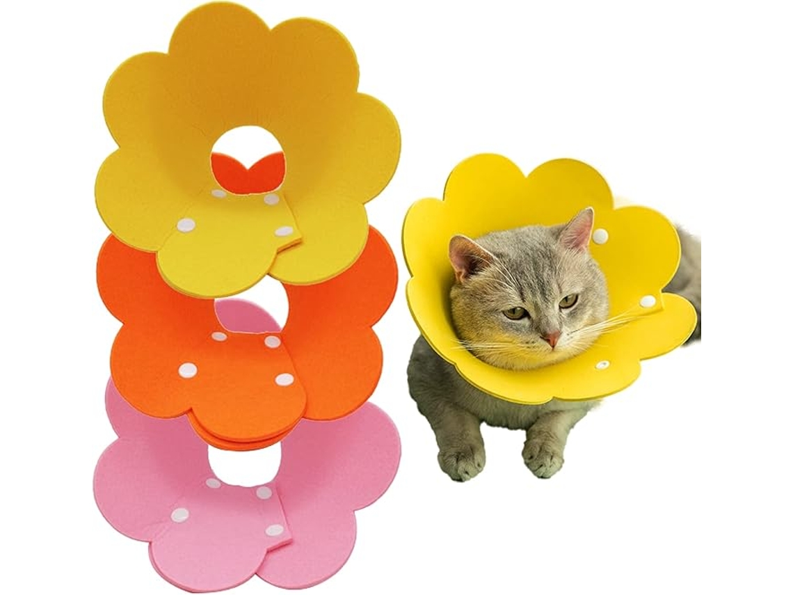 Colar Isabelino Leve Ajustável e Acolchoado para Gatos ZYBLSSBB