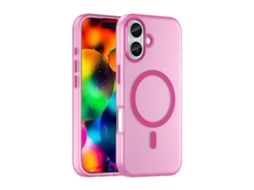 Capa Híbrida Translúcida Para Iphone 17 - Tpu E Pc Com Magsafe | Fosca - Rosa