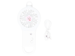 Multi Functional Cute Water Spray Fan Cartoon Travel Portable Handheld Misting Fan White