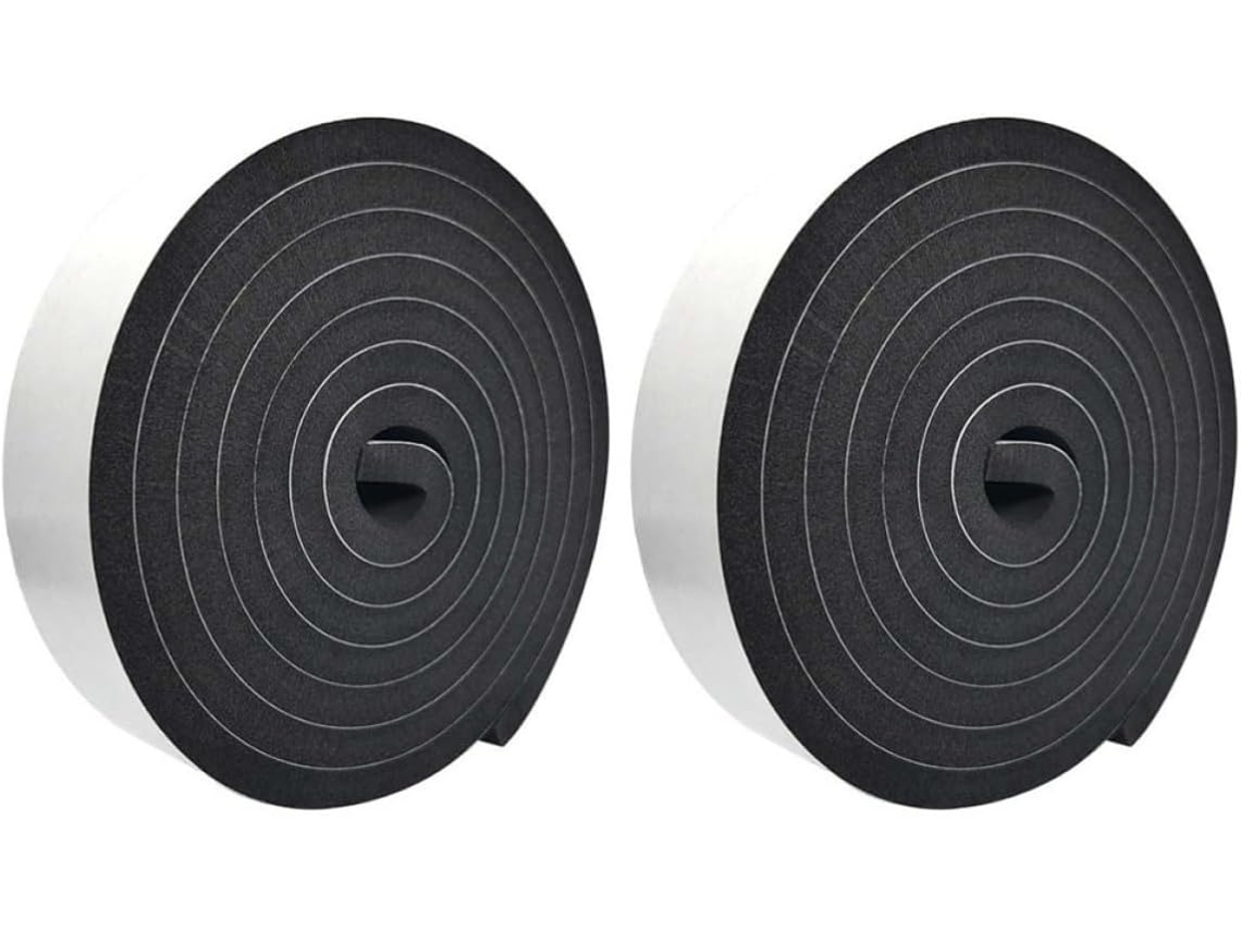 Fita Isolante De Eva Healeved, 2 Rolos De Metros, Para Portas E Janelas Fita De Vedação À Prova Som Vento, Ideal Para