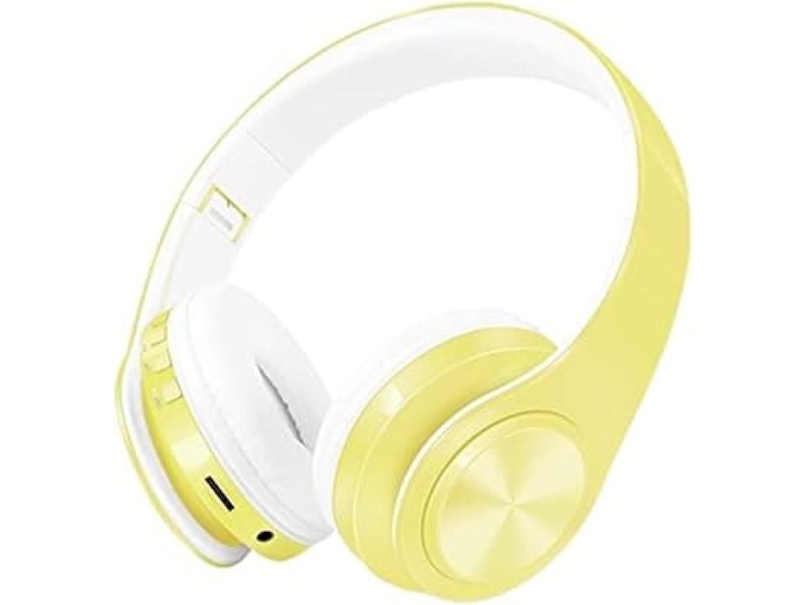 Fone De Ouvido Bluetooth Sem Fio Com Suporte Para Cartão Sd E Microfone, 20 Horas De Reprodução, Rosa Claro