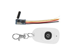 Interruptor De Controle Remoto Mini De Alta Sensibilidade Com Receptor Para Luzes Led (3.5‑12v Dc)