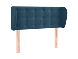 Headboard, Headboards Vidaxl Azul Veludo (83 X 23 X 78/88 Cm)