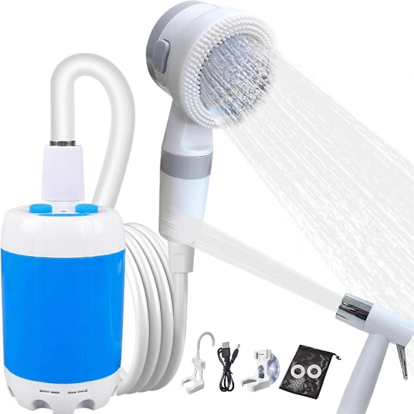 Chuveiro Portátil Recarregável Para Camping Com Fluxo Ajustável -aquaforge