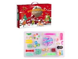 Laxiscreed Caixa De Contagem Decrescente Natal Com Brinquedos Sensoriais E Surpresas Para Festas