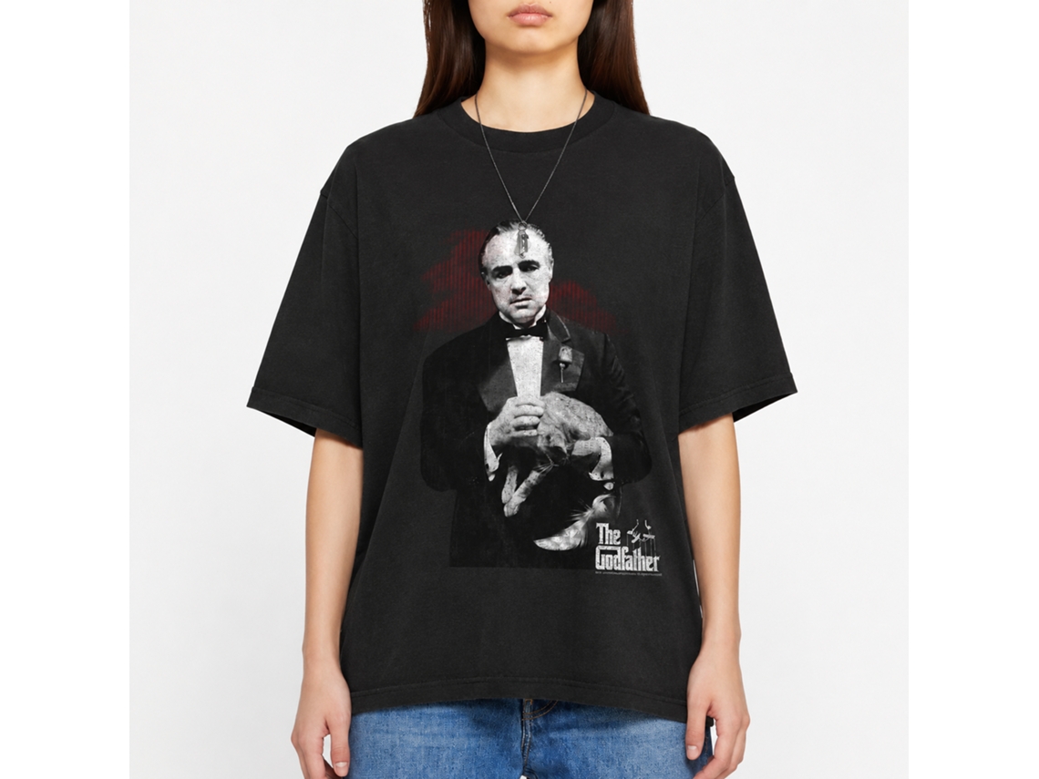 Rockinstone Godfather Contemplation Black Adult T-shirt Size:xxl