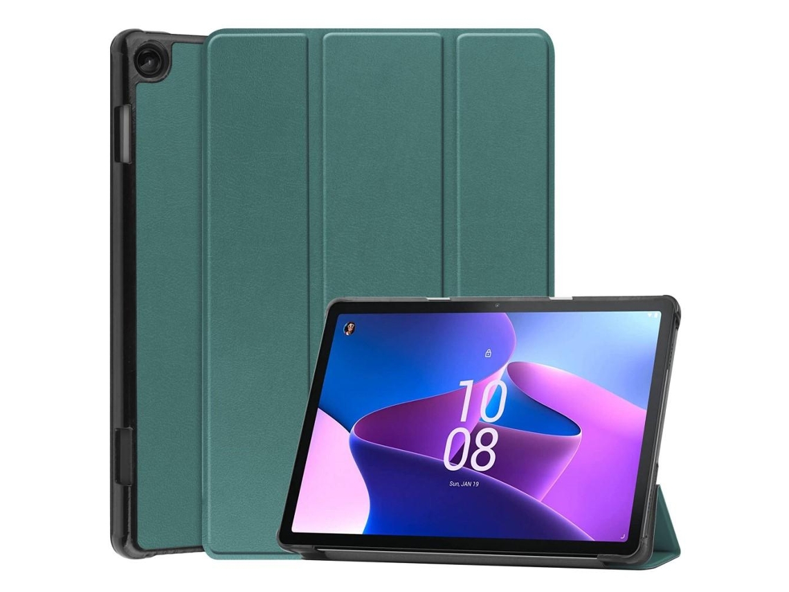 Capa Dobrável Para Lenovo Tab M10 Gen 3, Verde