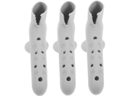 Tehaux Conjunto De 3-luvas Silicone Com Ventosa Para Maçaneta Porta, Proteção Para Casa E Escritório, Cinza