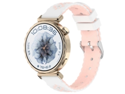 Pulseira De Silicone Para Relógio Com Estampa De Girassol Em Duas Cores