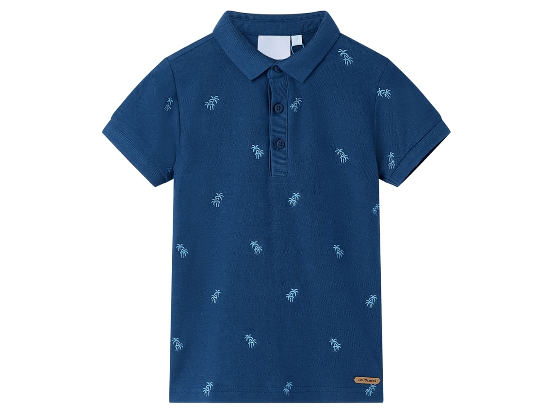 Polo Para Criança Azul-escuro 140