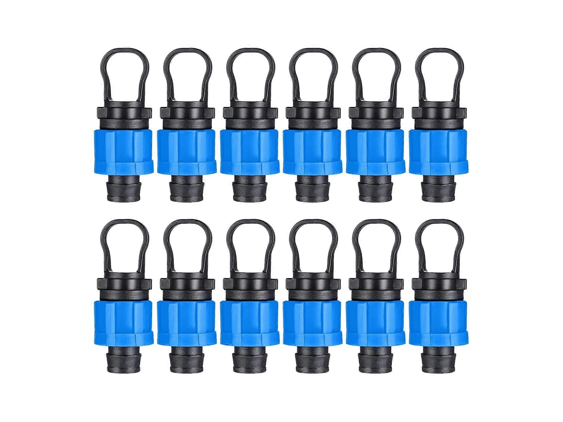12 Pcs Bico De Irrigação Tampa Final 1/2 Polegada Universal Acompativel Com 16 1