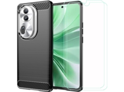 Conjunto De Capas Fibra Proteção Antichoque Para Oppo Oppo Reno 11 Pro Hongwe. (2un)