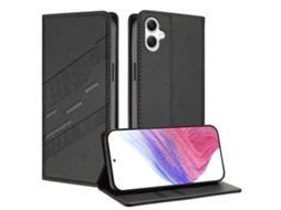 Capa De Celular Retrô De Couro Com Estampa Multifuncional Em Relevo Para Samsung Galaxy A06 4g/5g