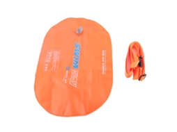Boia De Natação Com Duas Bolhas Bolha Grosseira Inflável Flutuador Salva-vidas Mergulho Laranja Vital
