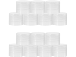 Pacote Com 100 Tampas Flip-top De Plástico Pp Transparente De 28 Mm, À Prova De Vazamentos, Para Dispensadores.