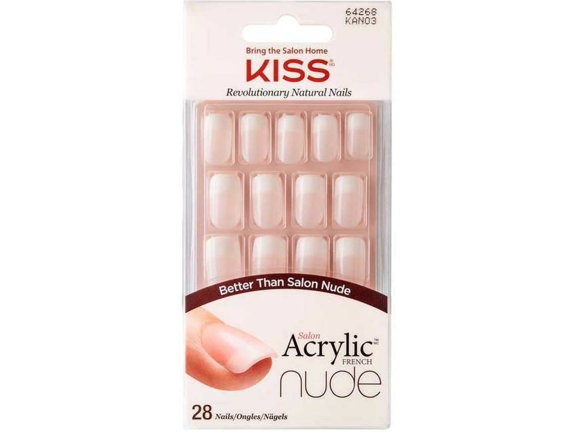Unhas Postiças KISS Salon Acrylic Nude Nails - Cashmere