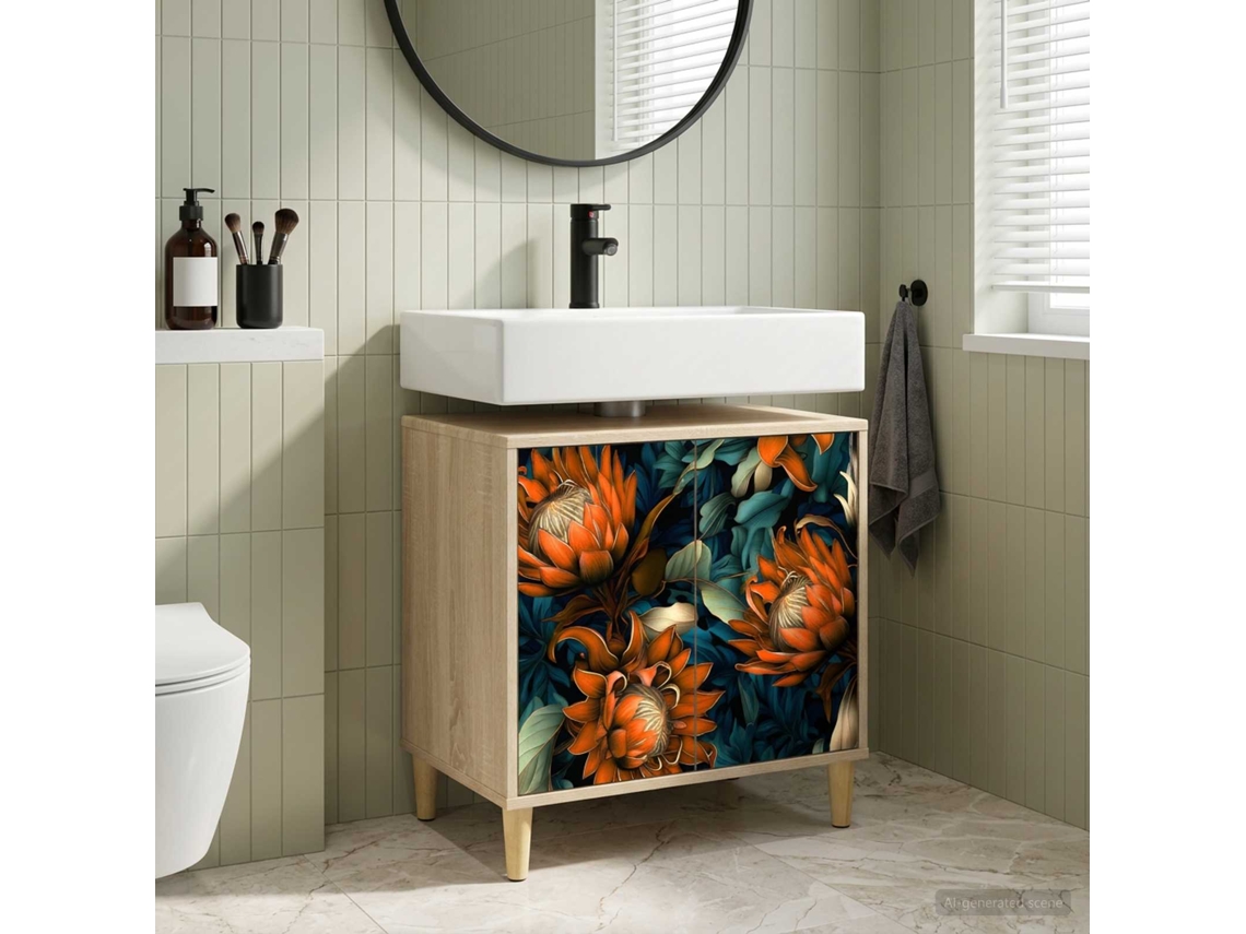 Vidaxl Armário De Banheiro Lochem Sonoma 60 X 40 X 60 Cm