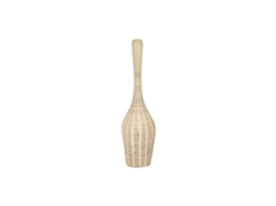 Luminária de Chão em Rattan e Ferro Natural, 25x25x85cm ALEXANDRA HOUSE LIVING