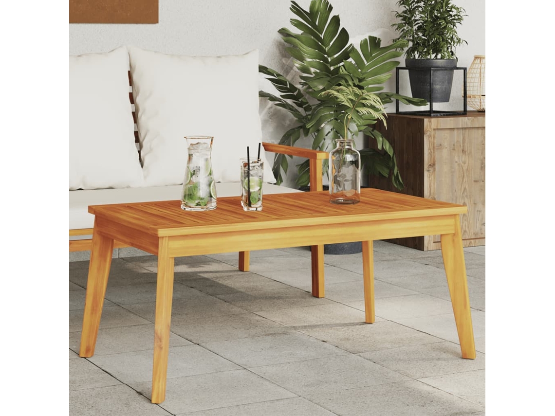 Vidaxl Mesa De Jantar P/ Jardim 100x55x45 Cm Madeira De Acácia Maciça