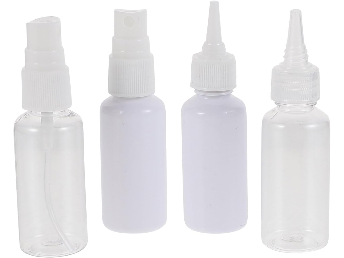 Conjunto De 4 Frascos De Spray De Plástico Pet E Pe, Frascos Flexíveis