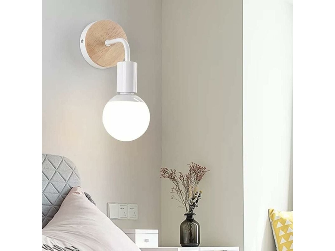 BRILVIBERA Luminárias de parede modernas para ambientes internos e externos, infantis