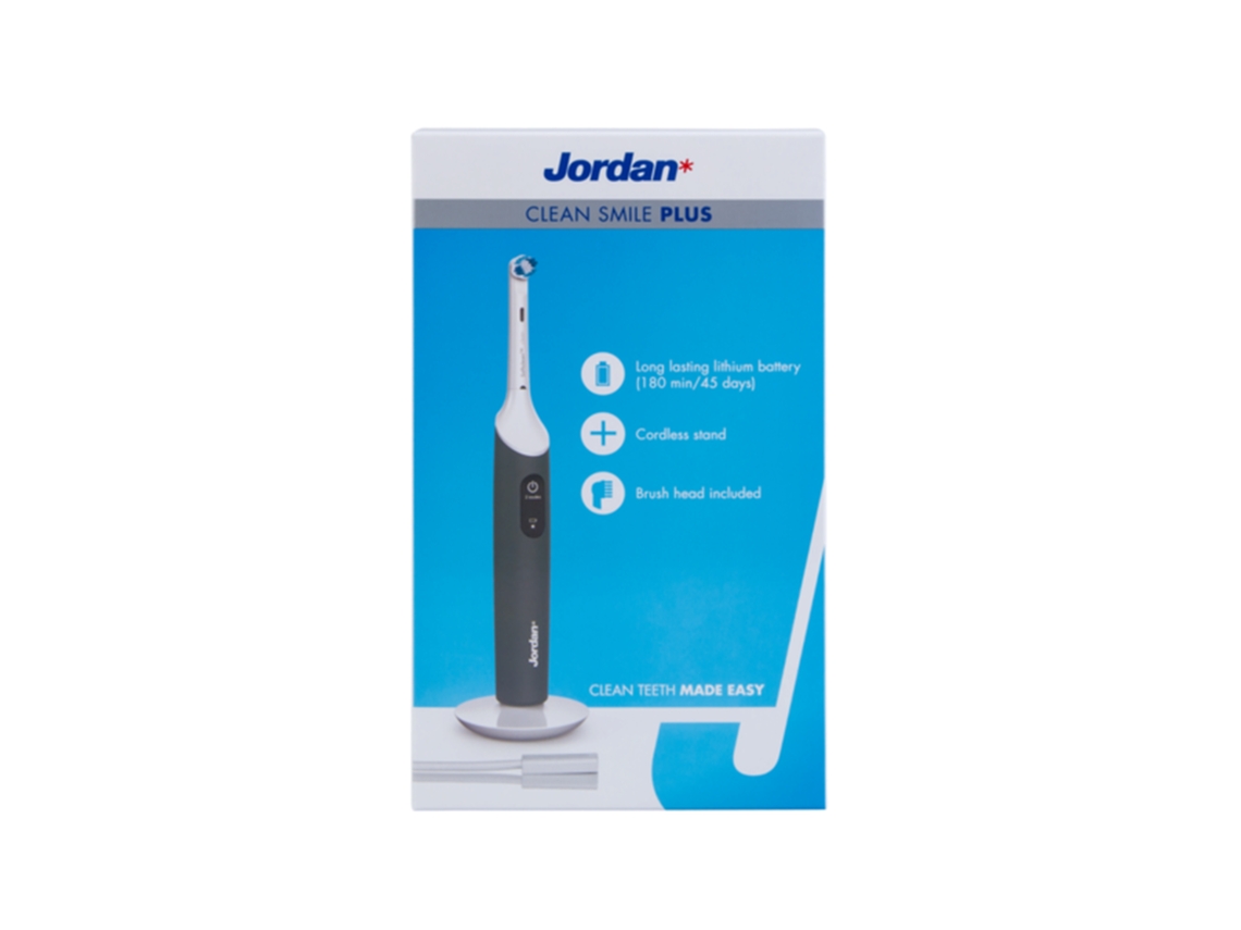 Escova Dentes Elétrica Clean Smile Plus Preta JORDAN
