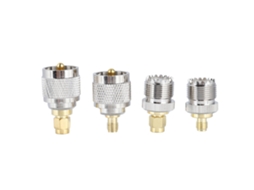 Kit de 4 adaptadores SMA para UHF, coaxiais CHABERLU