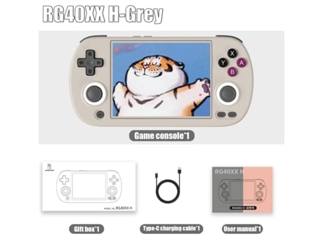 Console De Jogos Retrô Portátil De 4,0?, Tela Ips De 640×480, Sistema De 64 Bits, Iluminação Rgb, Bateria De 3200mah, 256gb Viewleaf (jogos 11k)