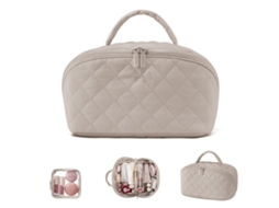 Nécessaire de viagem para cosméticos, bolsa feminina, caixa de armazenamento impermeável de grande capacidade com divisórias.