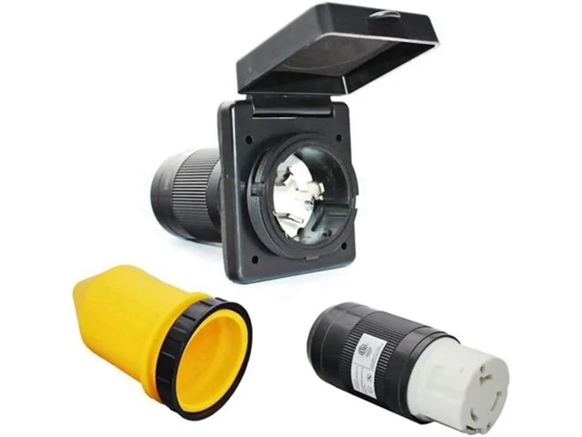 Plugue de Entrada de Energia Ca Rv 50 a 125 V/250 V com Conector de Travamento SFUSHOS