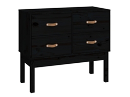 Console Cabinet, Console Cabinets Vidaxl Preto Madeira De Pinho (n/a)