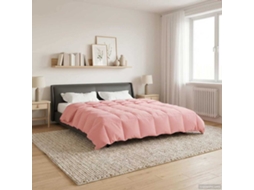 Vidaxl Edredom De Inverno Colchonete Rosa 220 X 240 Cm Microfibra