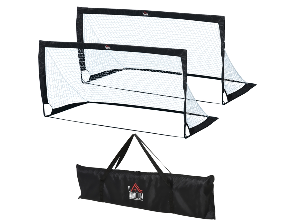 Conjunto 2 Balizas Futebol Portátil Com Bolsa Oxford Exterior