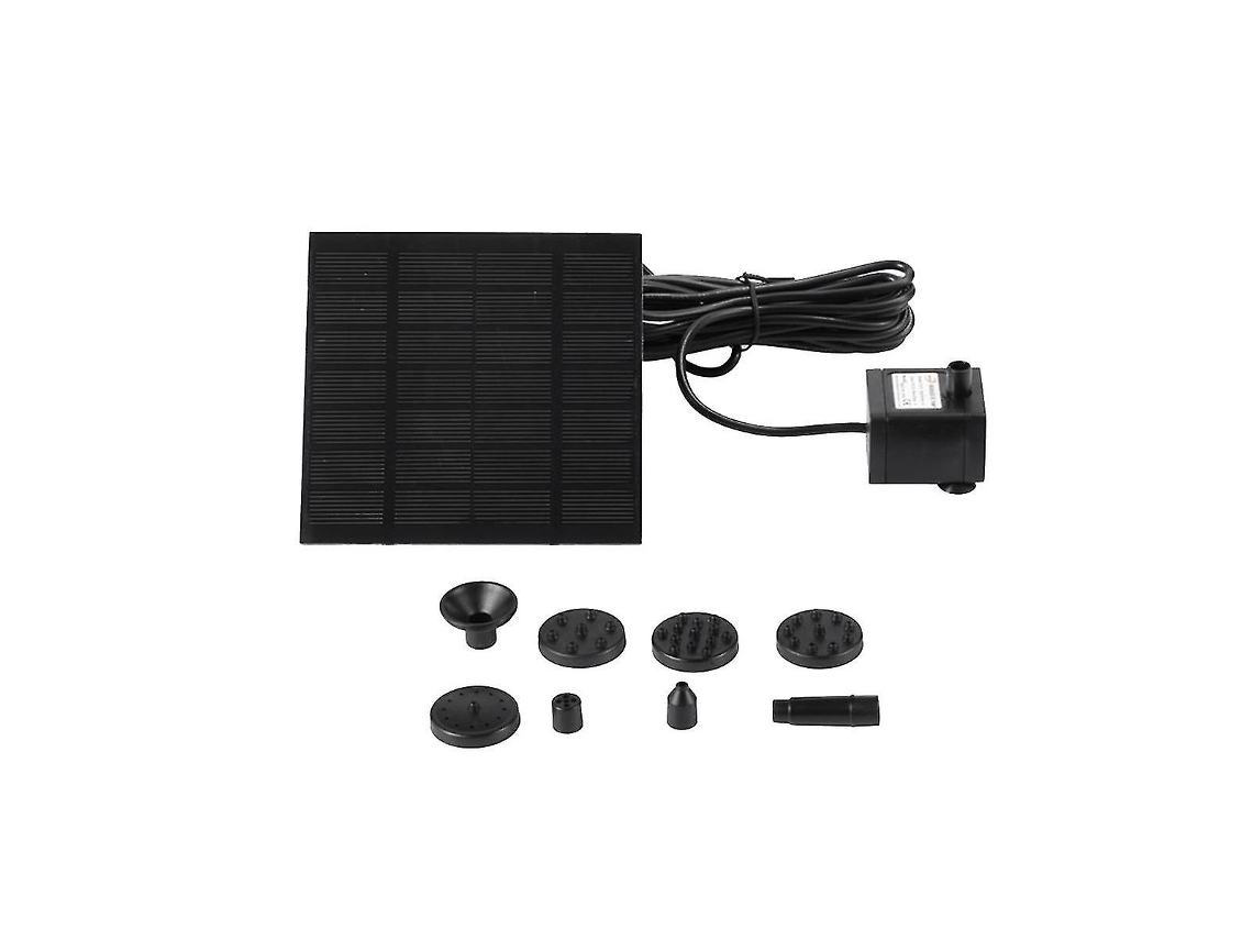 BOMBA de fonte solar com painel, para piscina, lago, aves, rega, 6 bicos | S/MARCA