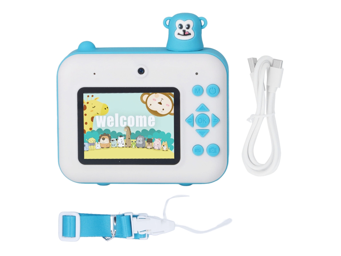 Câmera Infantil Laxiscreed Com Tela De 2.4” E Duas Lentes Hd 1080p Para Crianças