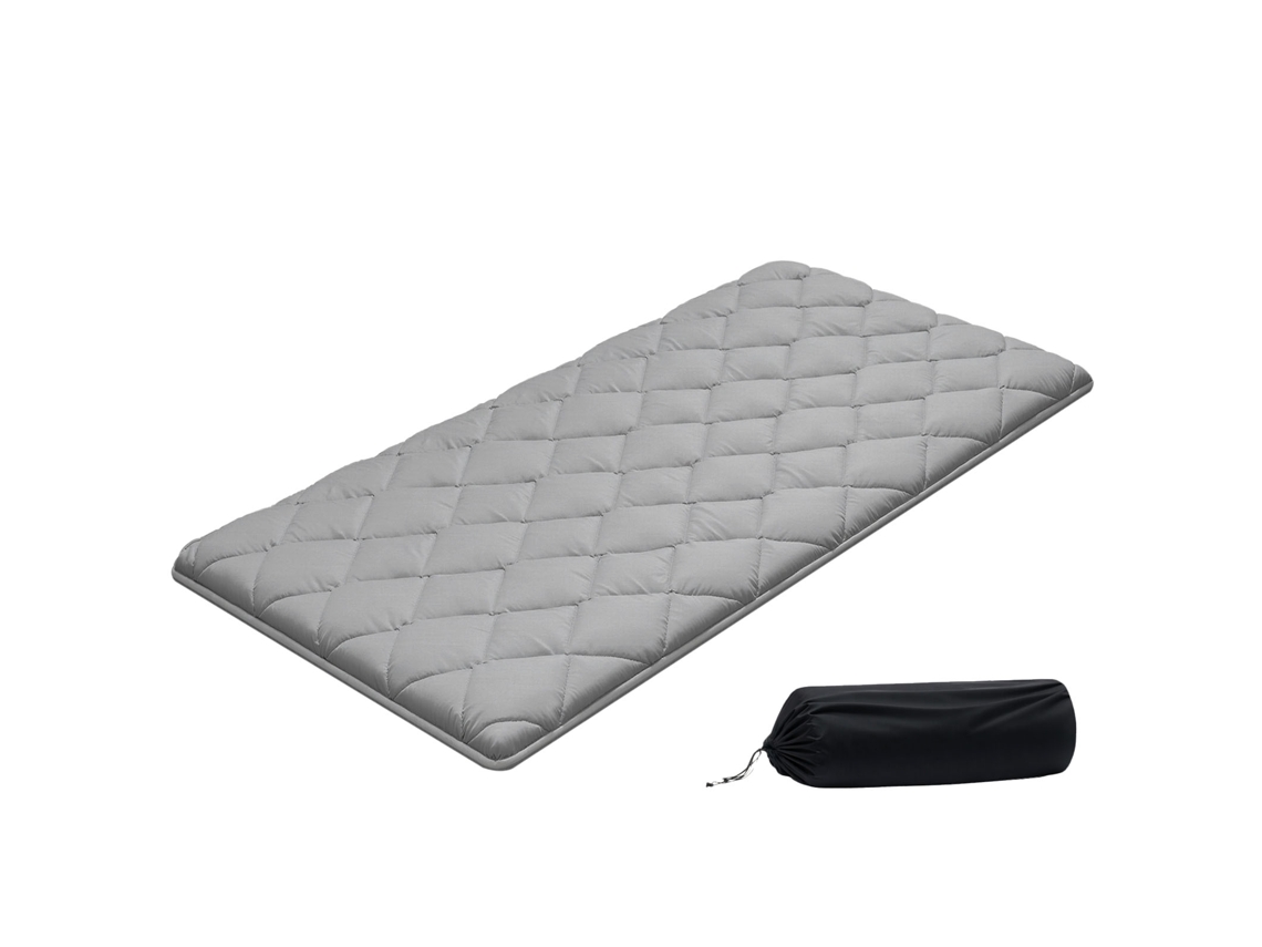 Colchão Futon Tatami Japonês Solteiro, Cinza, 2032 X 991 X 63,5 Mm Vevor