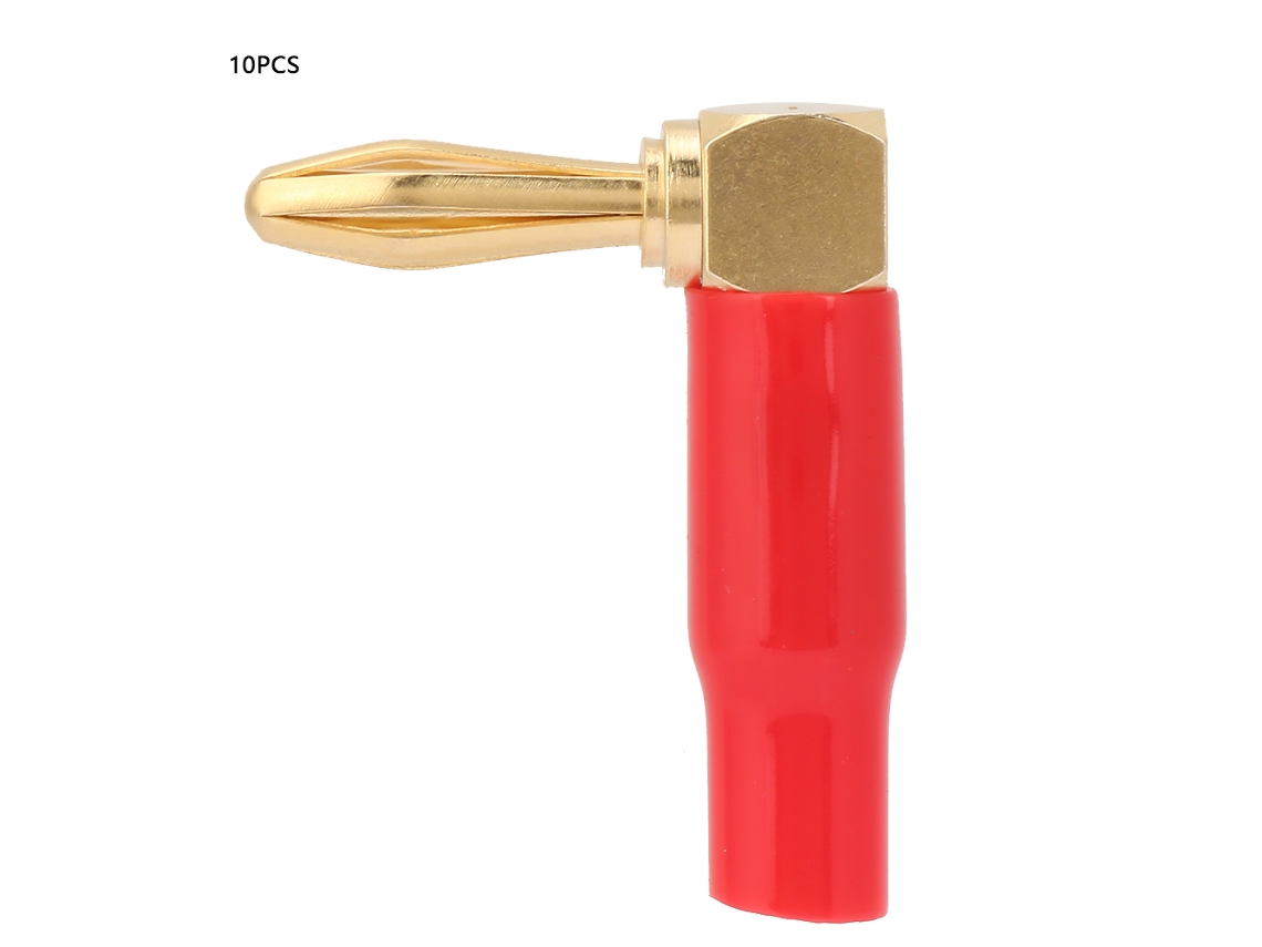 Laxiscreed Plug De Banana Para Altifalantes Com Ângulo De 4mm E Ligação De Cobre