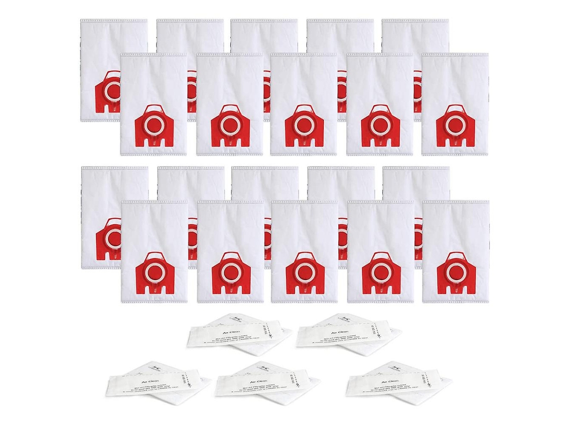 Pacote Com 20 Sacos Para Pó Para Miele S200, S300, S600, S4 S6 Compact C2 C1 Series Zeuxo