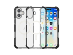 Capa De Acrílico Transparente À Prova De Choque Para Iphone 16 Plus - Magnética - Magsafe