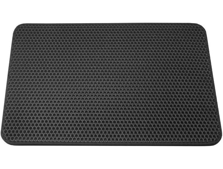 Tapete Higiénico para Gatos ESTORE (Preto - 60 x 45 cm - Plástico)