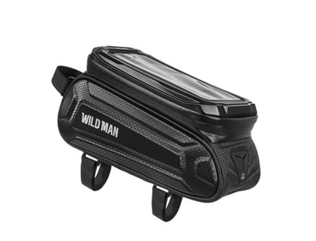 WILDMAN Bolsa Bicicleta 1L Janela de Exibição Tátil Impermeável Sx3 Preto